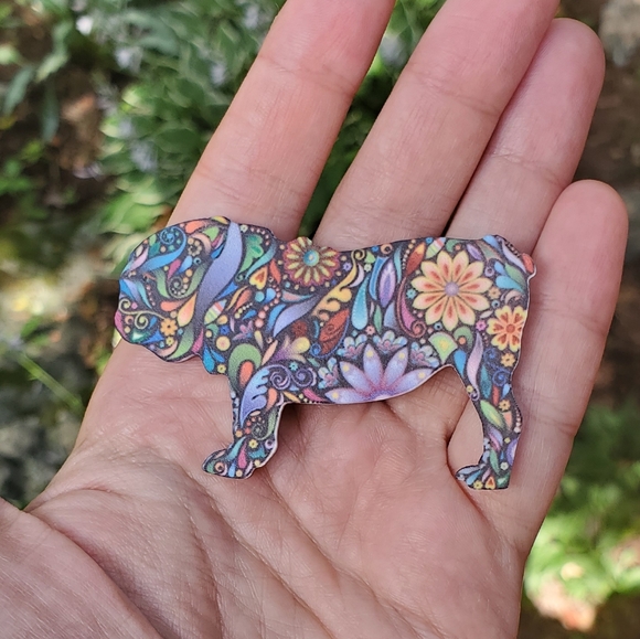 NWOT Pug Rainbow Pin - Picture 5 of 8